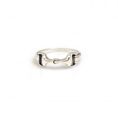 HiHo Silver Sterling Silver Detailed Snaffle Ring
