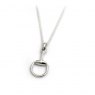 HiHo Silver HiHo Silver Sterling Silver Snaffle Pendant on Fine Trace Chain