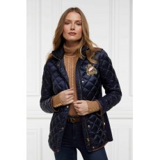 Holland Cooper Diamond Quilt Classic Jacket - Ink Navy