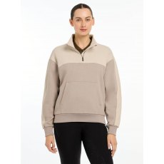 LeMieux Kali Quarter Zip Sweat - Ash/Stone