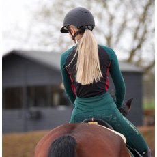 Shires Aubrion Team Winter Riding Tights - Green