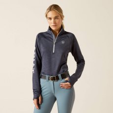 Ariat Tek Team 1/2 Zip - Ombre Blue Heather