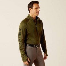 Ariat Mens Tek Team 1/2 Zip - Winter Moss