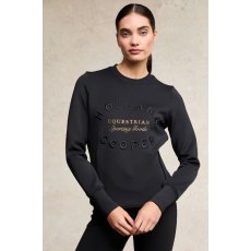 Holland Cooper Crystal Crew Neck Sweat - Black