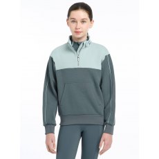 LeMieux Young Rider Kate 1/4 Zip - Petrol/Glacier