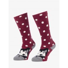 LeMieux Junior Fluffy Character Socks - Razzle