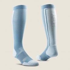 Ariat Winter Slimline Socks - Bluestone/Cerulean