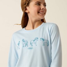 Ariat Pony Squad T-Shirt -  Cerulean Heather