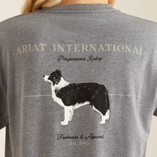 Ariat Paw Badge T-Shirt - Heather Grey