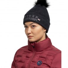 Tommy Hilfiger Rib-Knit Pom Pom Beanie - Desert Sky