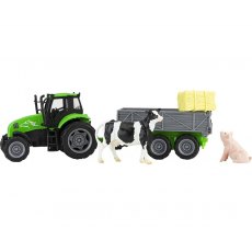 Breyer Farms Tractor & Tag A Long Wagon