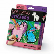 Hippychick Crocodile Creek Colouring Stickers - Unicorn