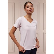 Holland Cooper Training V-Neck Tee - Blush