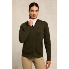 Holland Cooper Training Zip Through Sweat - Dark Olive