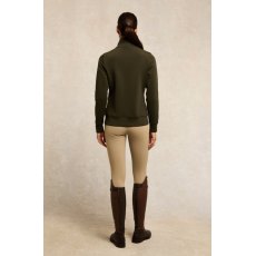 Holland Cooper Training Zip Through Sweat - Dark Olive