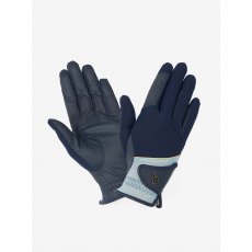 LeMieux Pro Mesh Gloves - Navy/Aqua