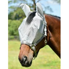 Weatherbeeta Comfitec Hexi Shield Dual Fly Mask - Silver Weatherbeeta Comfitec Hexi Shield Dual Fly Mask - Silver
