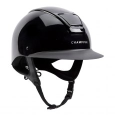 Champion Insight Wide Peaked Helmet - Metallic Black Champion Insight Wide Peaked Helmet - Metallic Black