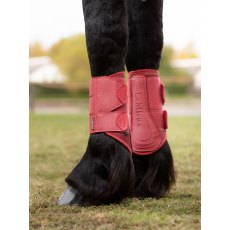 LeMieux Arika Mesh Brushing Boots - Cranberry LeMieux Arika Mesh Brushing Boots - Cranberry