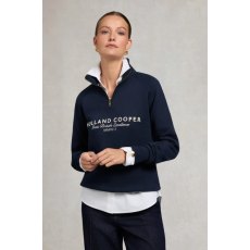 Holland Cooper Sporting Goods Zip Henley - Ink Navy Holland Cooper Sporting Goods Zip Henley - Ink Navy