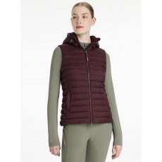 LeMieux Rose Hooded Puffer Gilet - Damson LeMieux Rose Hooded Puffer Gilet - Damson