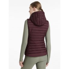 LeMieux Rose Hooded Puffer Gilet - Damson LeMieux Rose Hooded Puffer Gilet - Damson