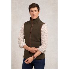 Holland Cooper Men's Country Fleece Gilet - Khaki Holland Cooper Men's Country Fleece Gilet - Khaki
