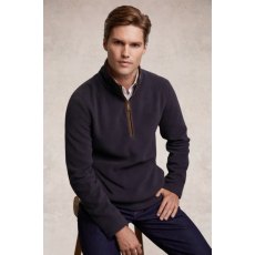 Holland Cooper Men's Country Fleece 1/4 Zip - Ink Navy Holland Cooper Men's Country Fleece 1/4 Zip - Ink Navy