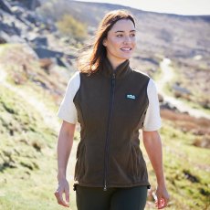 Ridgeline Womens Kodiak Fleece Gilet - Moody Teak Ridgeline Womens Kodiak Fleece Gilet - Moody Teak
