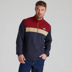 Ridgeline Mens Back Slider Rugby Top - Navy Multi Ridgeline Mens Back Slider Rugby Top - Navy Multi