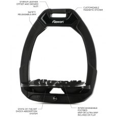 Flex-on Safe-On Stirrups - Black/Light Grey/Black Flex-on Safe-On Stirrups - Black/Light Grey/Black