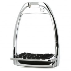 Flex-on Aluminium Hunter Stirrups - Silver/Silver/Black Flex-on Aluminium Hunter Stirrups - Silver/Silver/Black