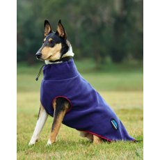 Weatherbeeta Comfitec Fleece Zip Dog Coat - Navy/Burgundy Weatherbeeta Comfitec Fleece Zip Dog Coat - Navy/Burgundy