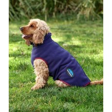Weatherbeeta Comfitec Fleece Zip Dog Coat - Navy/Burgundy Weatherbeeta Comfitec Fleece Zip Dog Coat - Navy/Burgundy