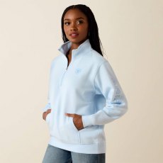 Ariat Logo 1/2 Zip Sweatshirt - Nantucket Breeze Ariat Logo 1/2 Zip Sweatshirt - Nantucket Breeze