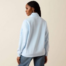 Ariat Logo 1/2 Zip Sweatshirt - Nantucket Breeze Ariat Logo 1/2 Zip Sweatshirt - Nantucket Breeze