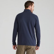 Ridgeline Mens Baseline Zip Top - Navy Marl Ridgeline Mens Baseline Zip Top - Navy Marl