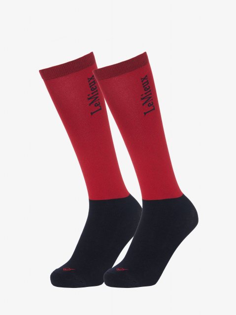 LeMieux LeMieux Competition Socks (2 Pack) - Chilli