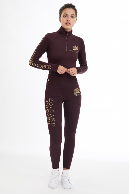 Holland Cooper Holland Cooper Sport Legging - Mulberry