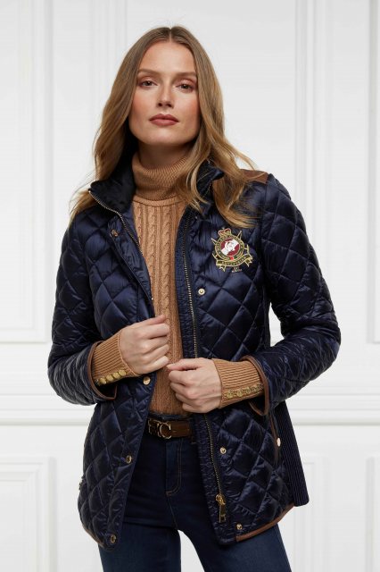 Holland Cooper Holland Cooper Diamond Quilt Classic Jacket - Ink Navy