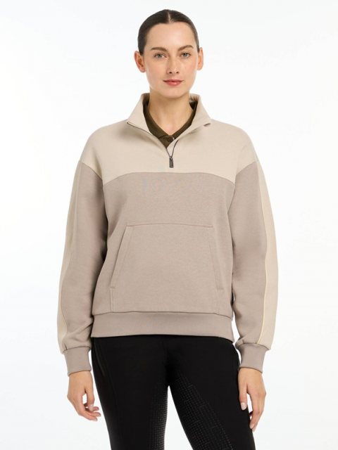 LeMieux LeMieux Kali Quarter Zip Sweat - Ash/Stone