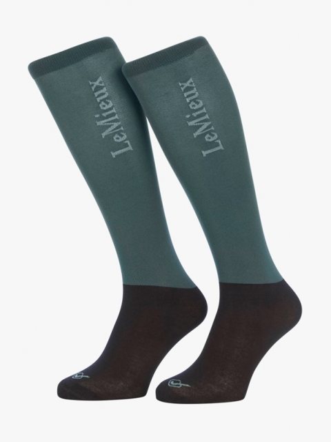 LeMieux LeMieux Competition Socks (2 Pack) - Petrol