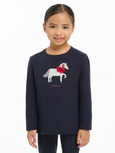 LeMieux LeMieux Mini Jessie Long Sleeve Top - Navy