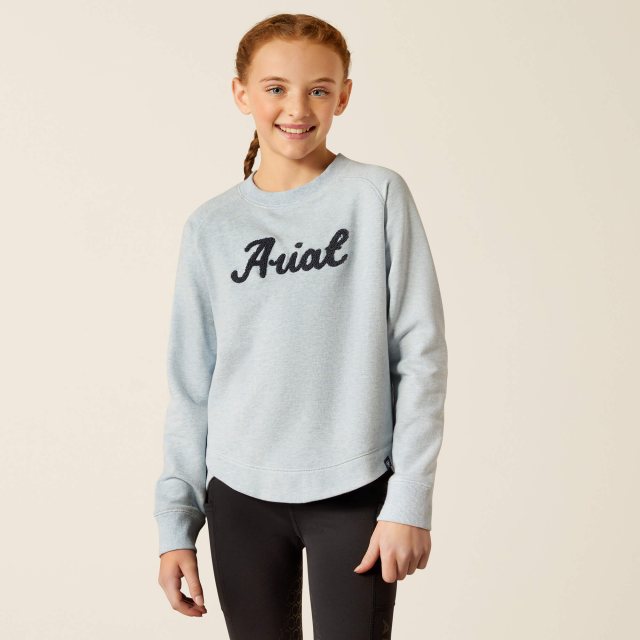 Ariat Ariat Youth Benicia Sweatshirt - Cerulean Heather