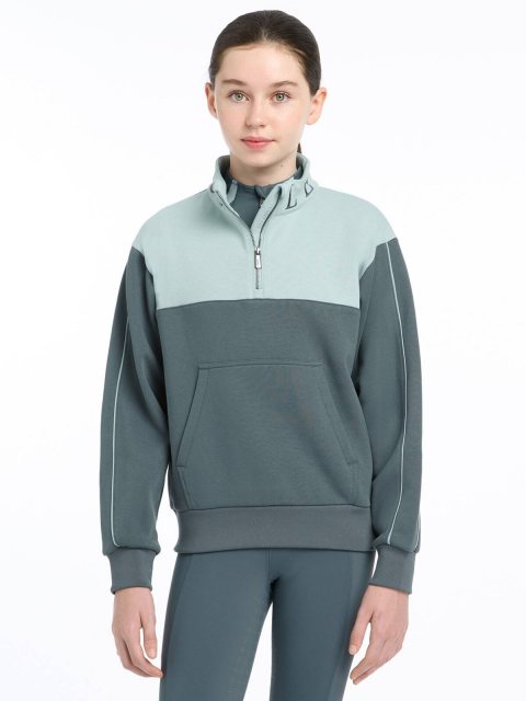 LeMieux LeMieux Young Rider Kate 1/4 Zip - Petrol/Glacier