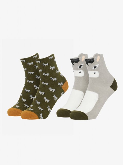 LeMieux LeMieux Mini Character Socks - Donkey