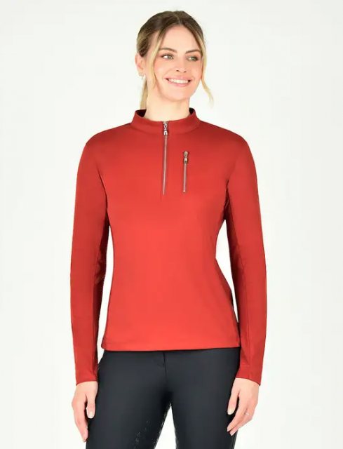 Weatherbeeta Weatherbeeta Reno Long Sleeve Top - Red Ochre