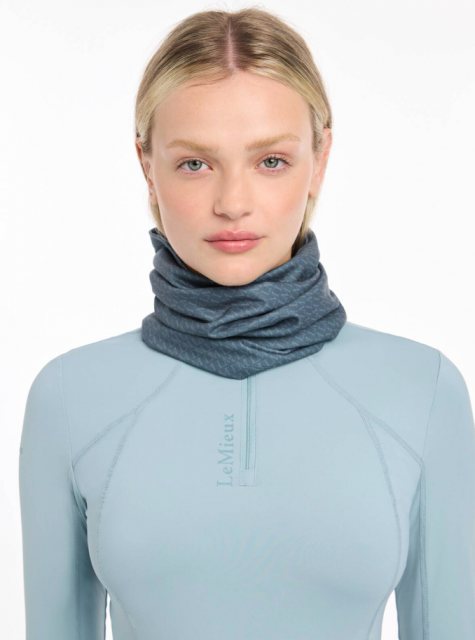 LeMieux LeMieux Printed Stretch Snood - Petrol