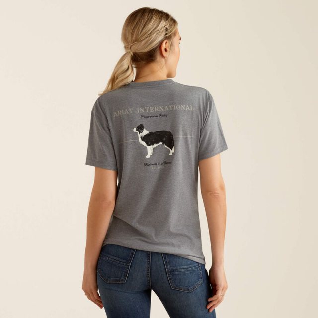 Ariat Ariat Paw Badge T-Shirt - Heather Grey