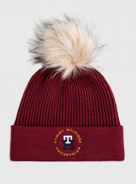 Tommy Hilfiger Tommy Hilfiger Vancouver Pom Pom Beanie - Rouge